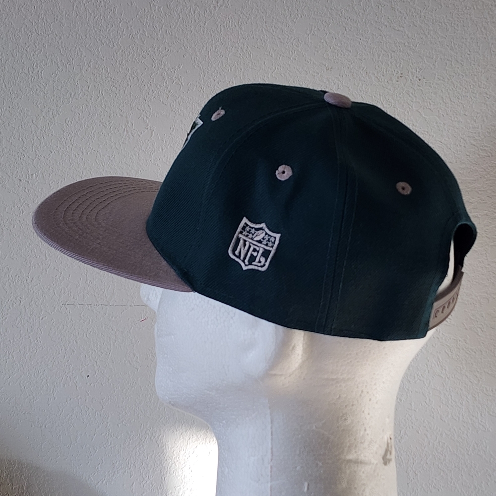 Y2K Leader Of Generation Apparel Philadelphia Eagles Green and Gray Snapback Cap - Picture 9 of 15